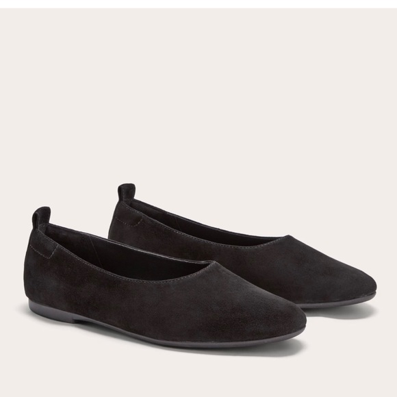 NEW Everlane Black Suede Leather The Day Glove Flat in Size 8.5 - Picture 1 of 10